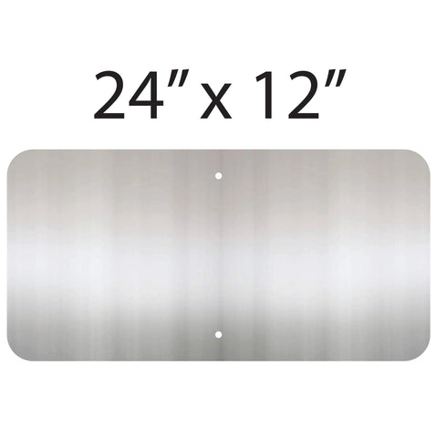 White Anodized Aluminum Sign Blanks for Street and Traffic Signs or Custom  Projects - Gauge .032 .040 .080 .063 - Size 18x24 or 12x18 – PARTSAPIENS