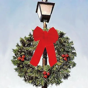 Lamppost Garland Wreath Commercial Christmas Decorations Lamp