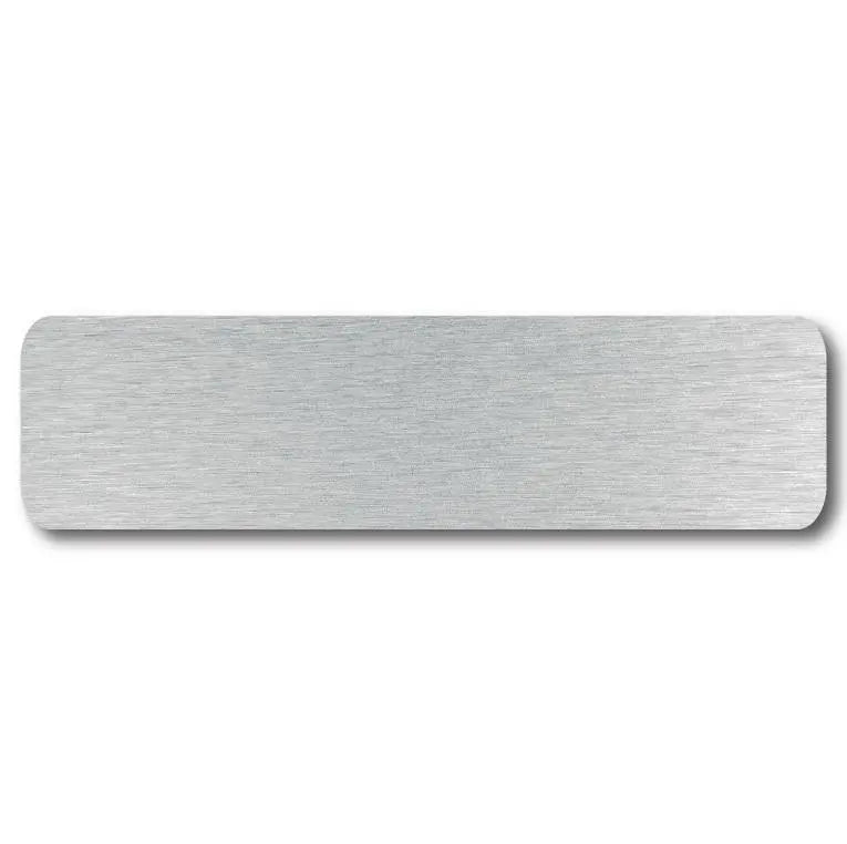 blank silver name plate