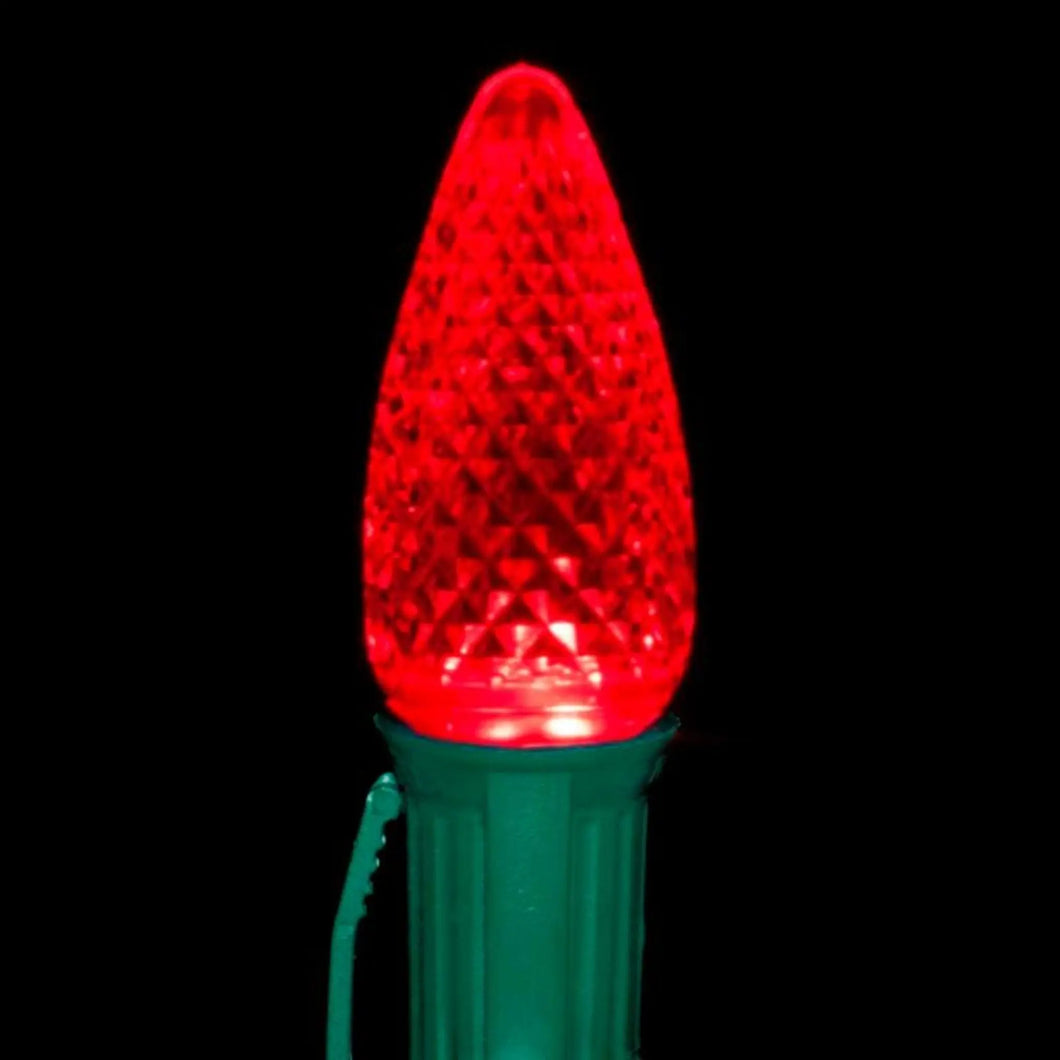 c9 red led bulbs