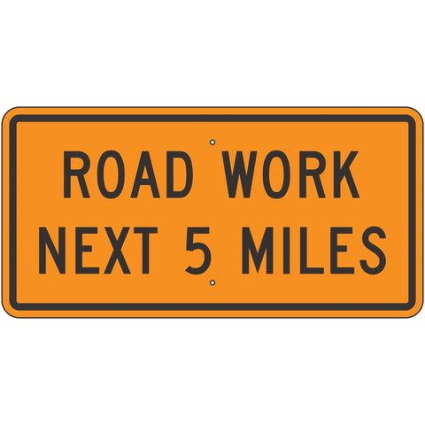 W20-1 Road Work Ahead - Roll-Up Sign – Evangeline Specialties