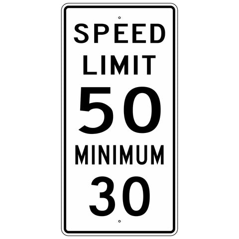 R2-4P Minimum Speed Limit Sign 24