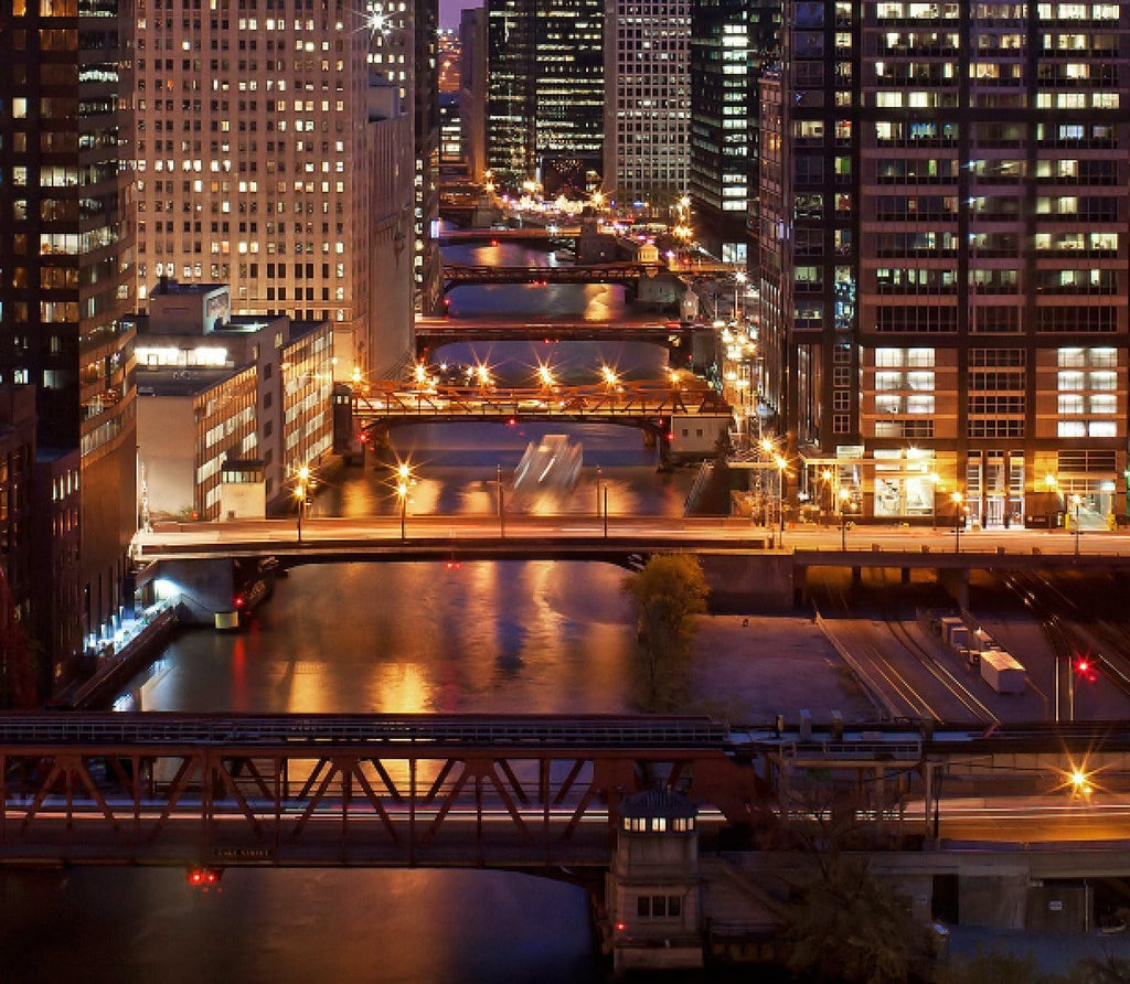 Chicago Skyline Canvas Art - Chicago River | Holy Cow Canvas