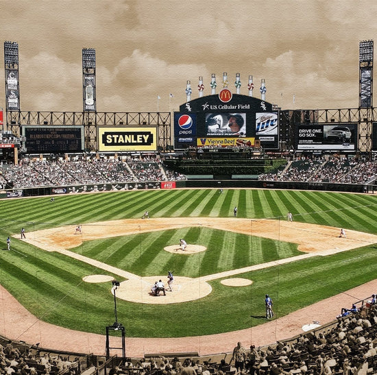 Chicago White Sox US Cellular Field Framed Illustration