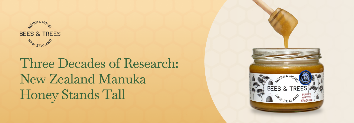 Three Decades of Research: New Zealand Manuka Honey Stands Tall