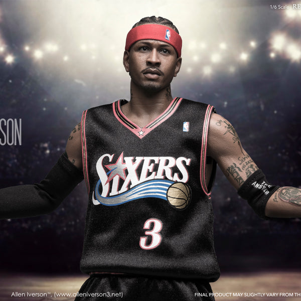 1 6 Real Masterpiece Nba Collection Allen Iverson Action Figure New Enterbay
