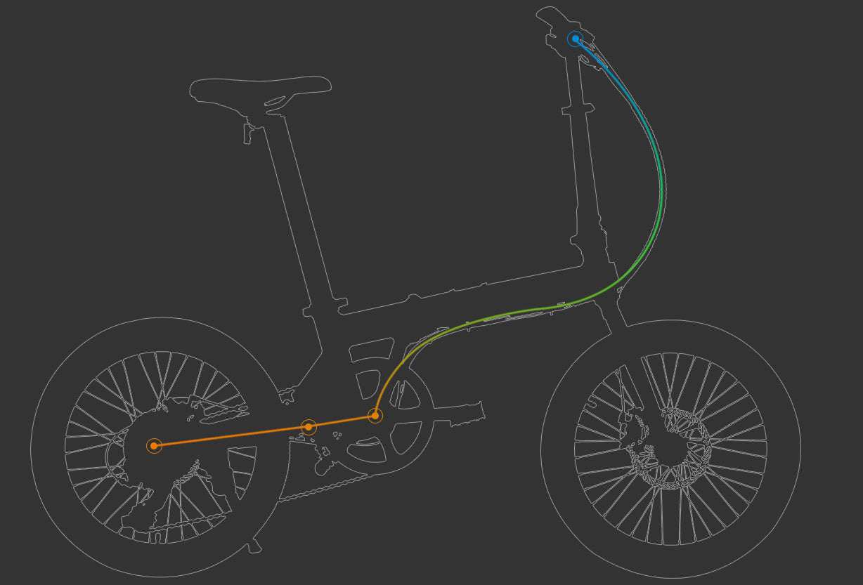 Pedal Assist System on Qualisports 20inch Fat Tire Folding Electrci Bike Beluga