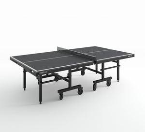 indoor black table tennis table