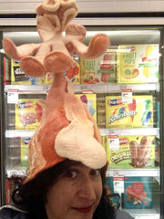 Me in front of the freezer case at my local Target. Behind me are frozen popsicles. But, there are no Creamsicles.