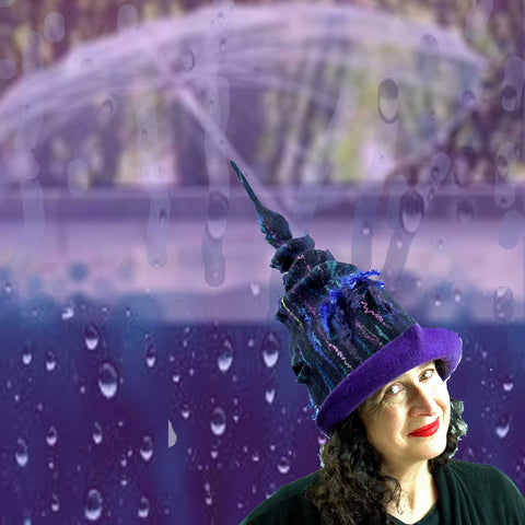Purple Rain meets Purple Unicorn Wizard Hat