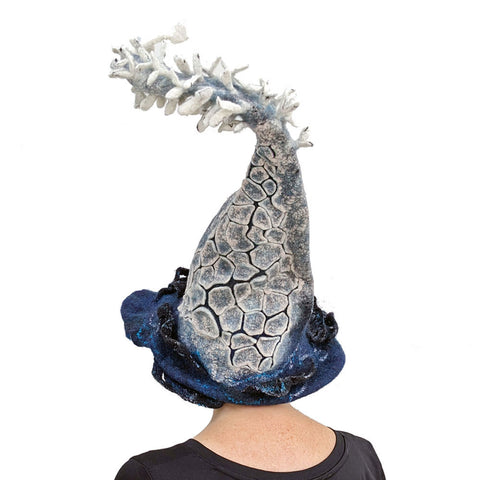 Felted Witch Hat inspired by impact of Climate Change - Droughts Floods