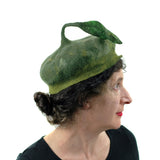 Green Beret with Leaf on Top