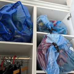 Over stuffed closet full of Felted Hats