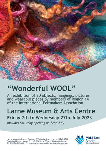 Poster for Wonderful Wool Exhibition by IFA members - region 15