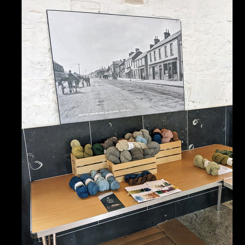 Yarn Vibes products on display at the Newbridge Town Hall