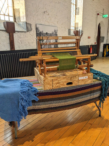 A table loom seen at Wool: The Legacy of St Brigid