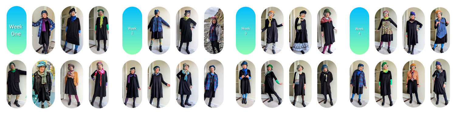 Weeks 1 to 4 of the Wool Dress Challenge