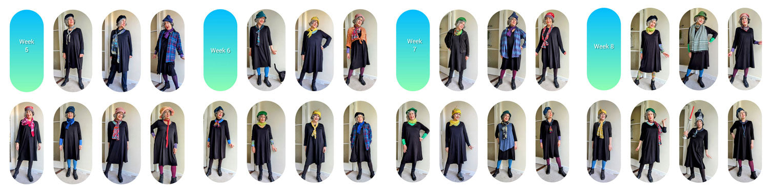 Weeks 5 to 8 of the Wool Dress Challenge