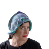 Memaid's Cloche in Green and Purple