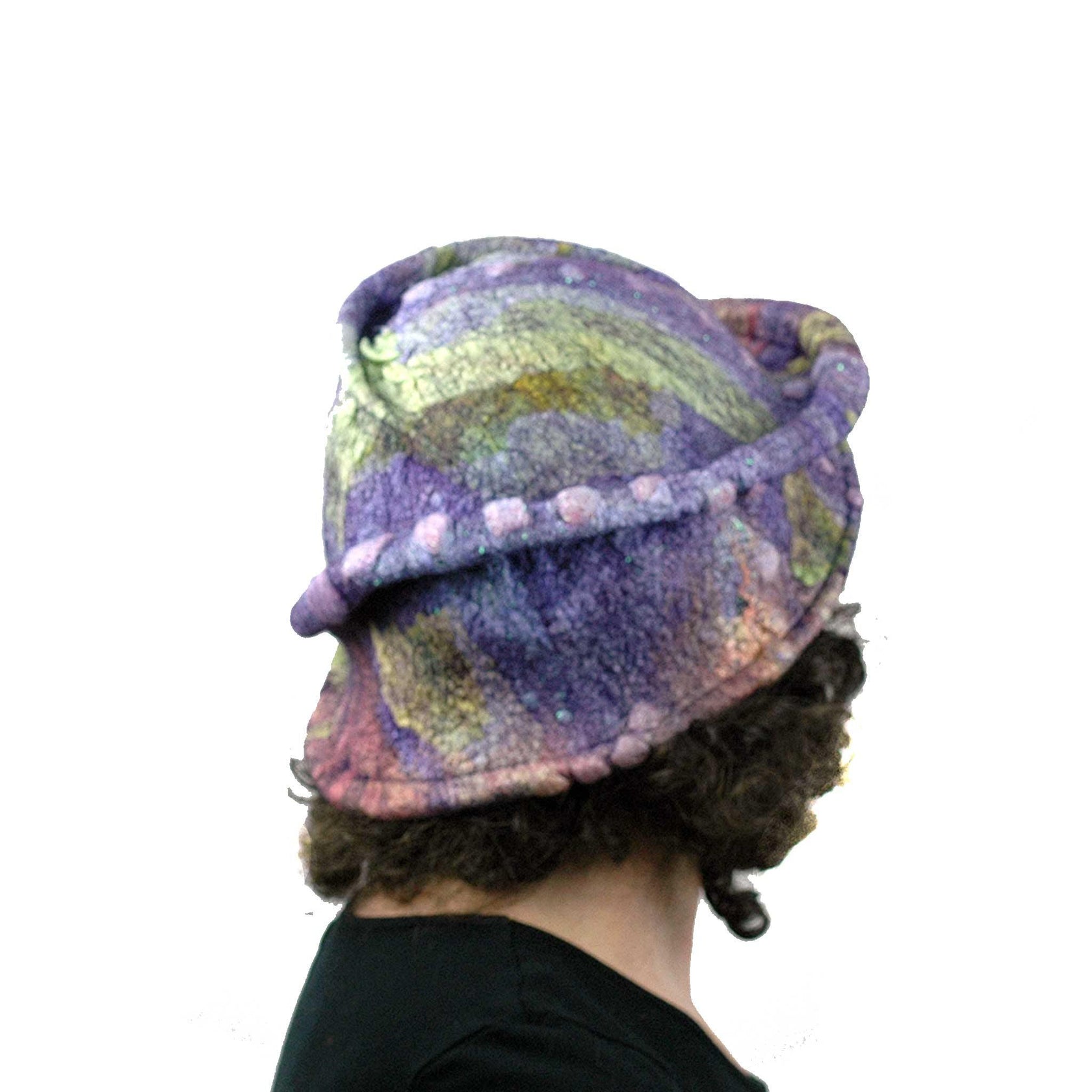 Purple Jewel Toned Brim Hat | FeltHappiness Hats