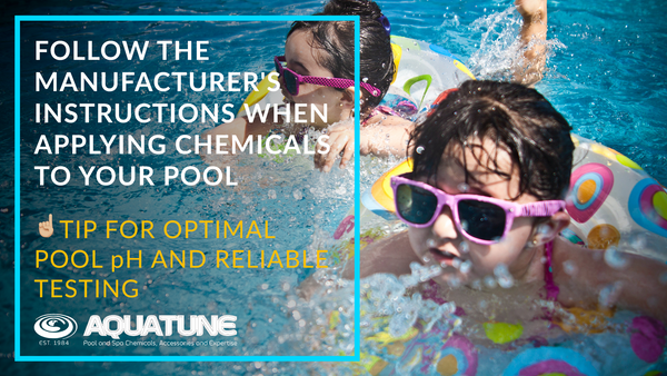 Follow the manufacturer's instructions when applying chemicals to your pool