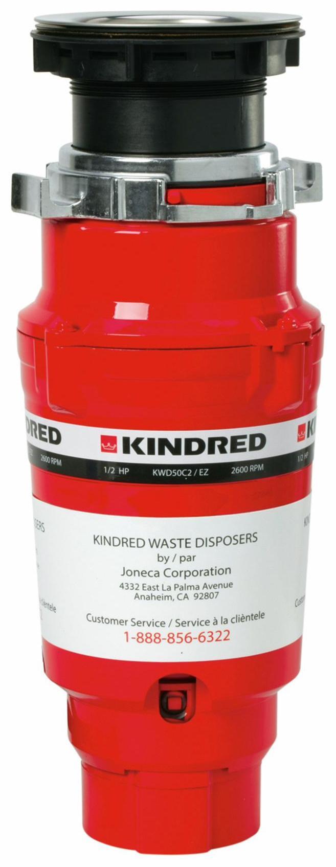 Kindred KWD50C2-EZ Continuous Feed 1/2 HP Waste Disposer