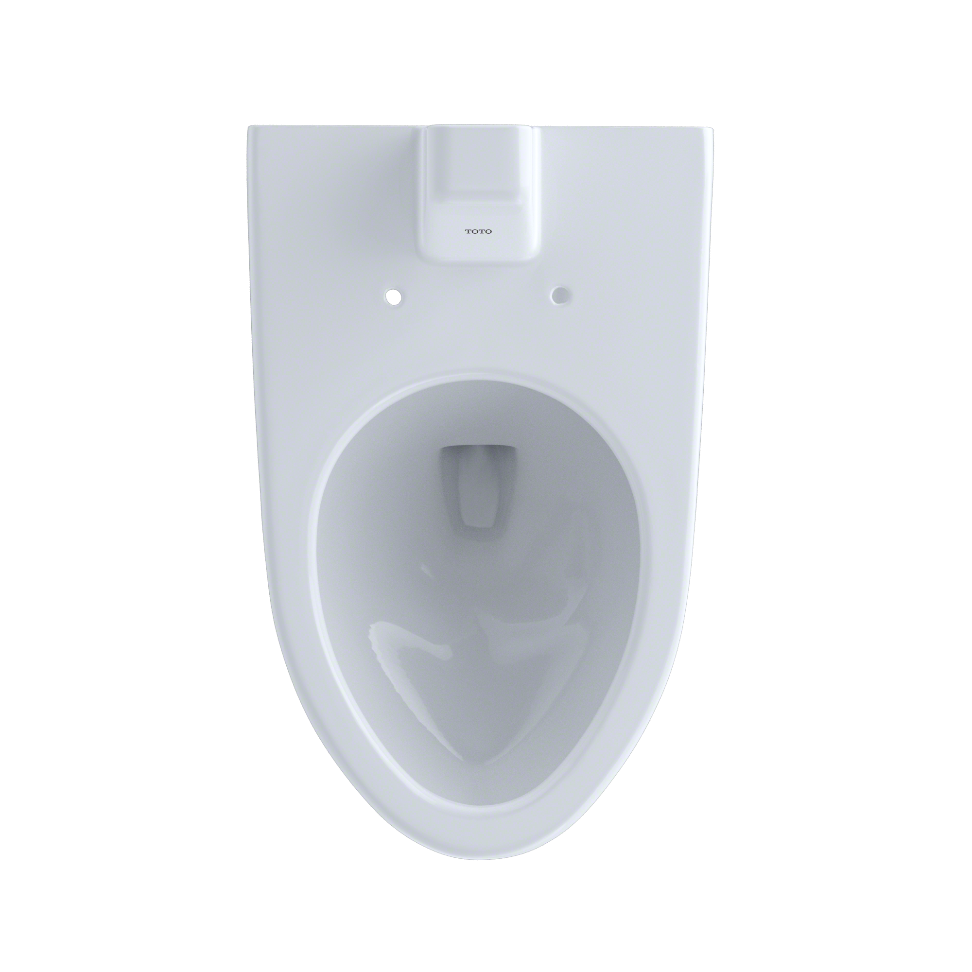 Toto CT708UV#01 Elongated 1.0 GPF Wall-Mounted Flushometer Toilet Bowl with  Back Spud - Cotton White