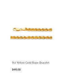 Gold-rope-bracelet