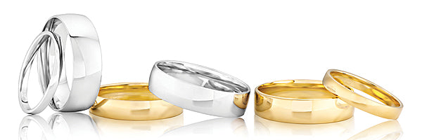 Wedding bands gold