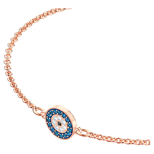 Swarovski Rose Gold-Tone Evil Eye Slider Bracelet - Macy's | Swarovski  bracelet, Womens bracelets, Moms bracelet