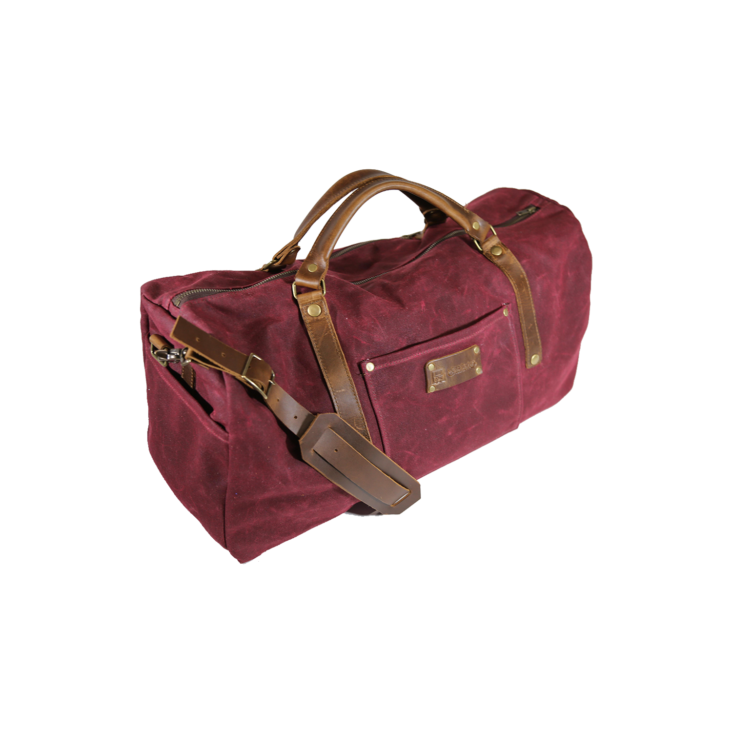 Wax Canvas Weekender Bag in Tan