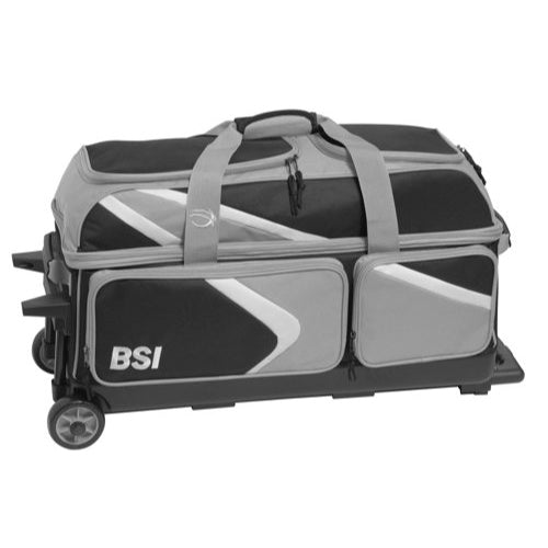 Track Select Grey/Yellow 3 Ball Roller Bowling Bag