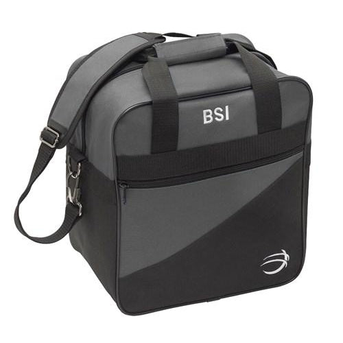 BSI Deluxe Single Ball Bowling Bag- Black/Orange