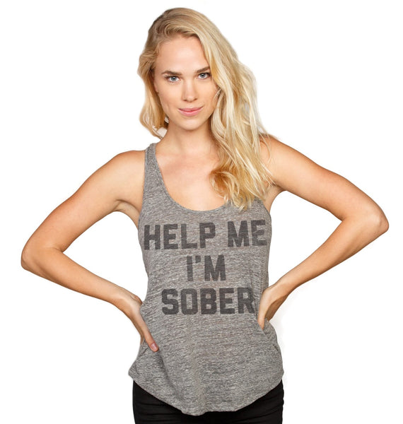 Help Me I'm Sober Women's Tank Grey – Buy Me Brunch