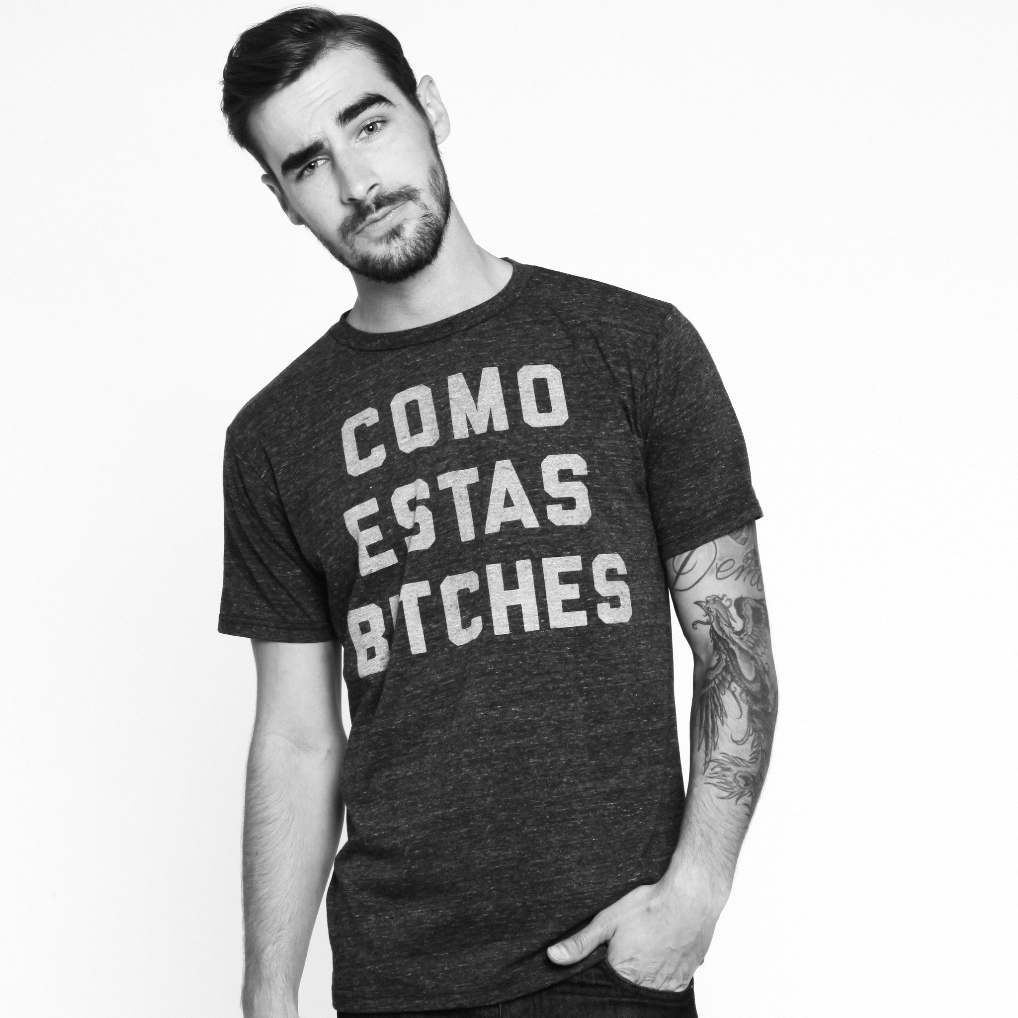 Como Estas Bitches Mens Tee Black – Buy Me Brunch