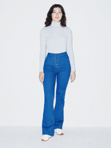 American Apparel button flare jeans 