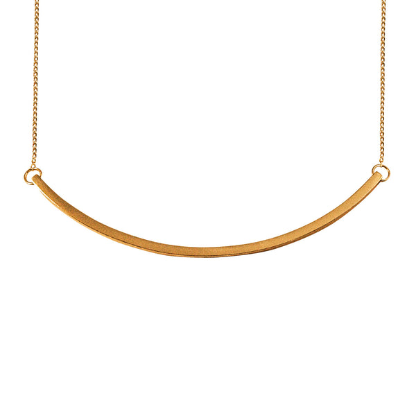 Large Bar Necklace Gold – Mei-Li Rose