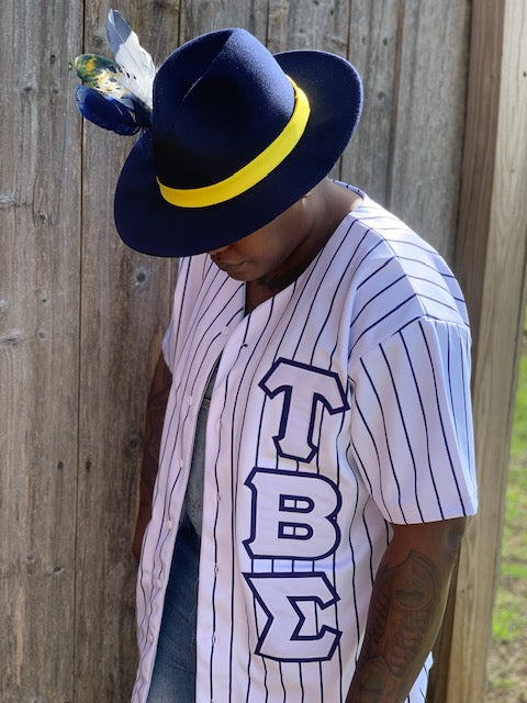 KKPsi Pinstripe Baseball Jersey – 3 Sisters Embroidery