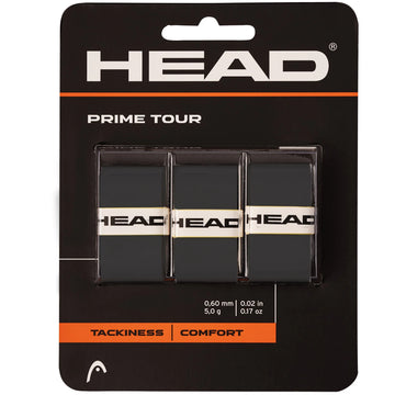 Head Prime Tour Overgrip 3 Pack - Black Head Prime Tour Overgrip 3 Pack - Black