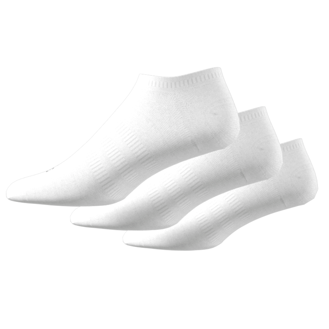 adidas Thin and Light No-Show Socks 3 Pairs - Black