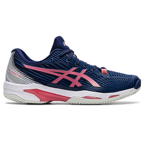 Asics Womens Solution Speed FF 2 Clay Tennis Shoes - Peacoat/Smokey Rose