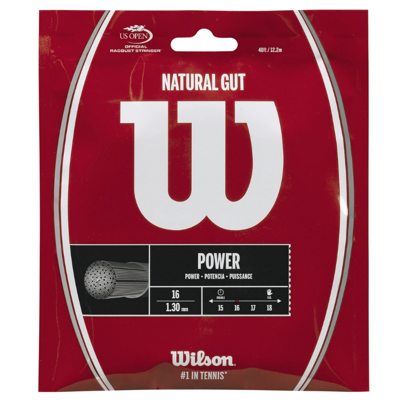 Wilson Synthetic Gut Power 16G / 1.30mm Tennis String 40ft / 12.2m Lime  Green