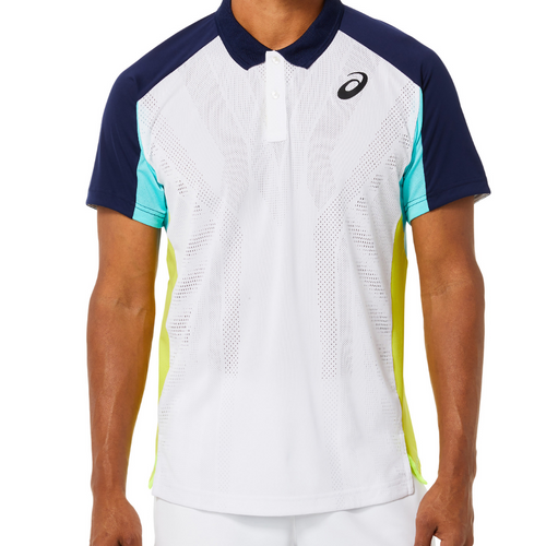 Asics Match Actibreeze Polo - Brilliant White/Ice Mint