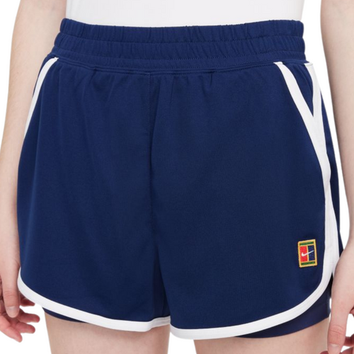 Nike Women Court DriFit Slam Short - Binary Blue/White