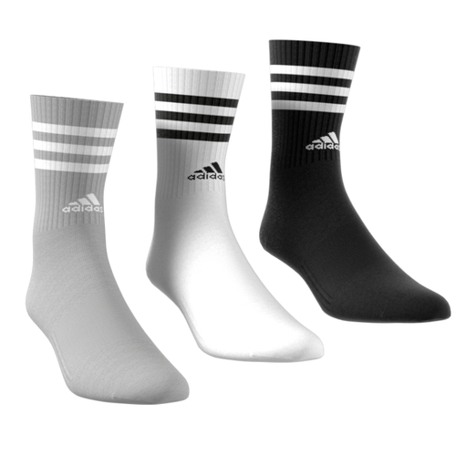 adidas 3-Stripes Cushioned Crew Socks - 3 Pairs – SportsPower Australia