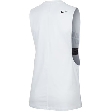 Nike DriFit Swoosh Sports Bra - Cerulean/Pure/White – PickleballOnline