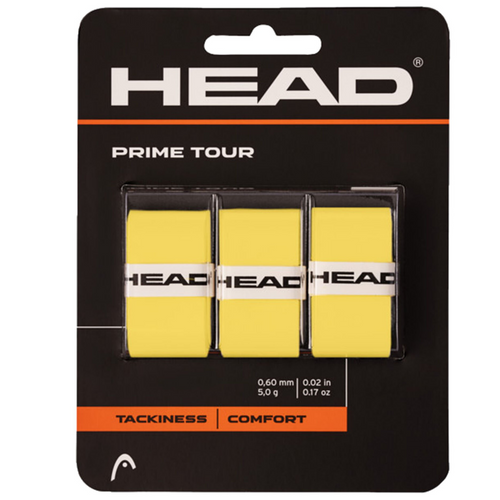 Head Prime Tour Overgrip 3 Pack - Yellow