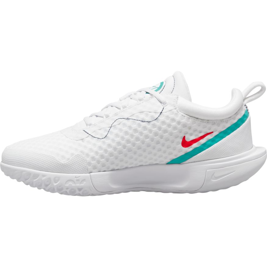 NIKE Court Zoom Pro HC Tennis Shoes (White/Picante, 40% OFF