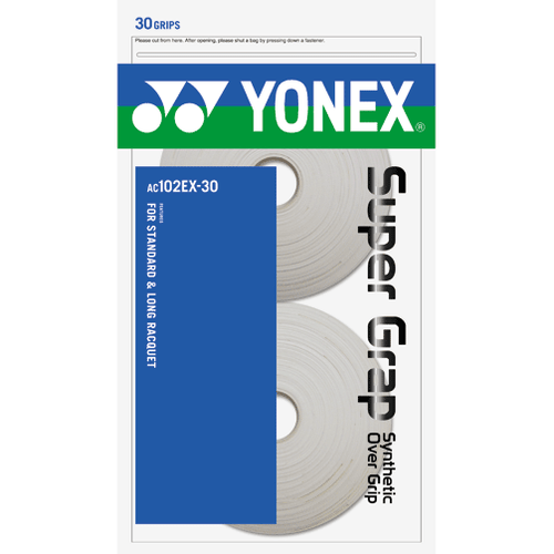 Yonex Wet Super Grap Grip 30 Pack - Coil/White