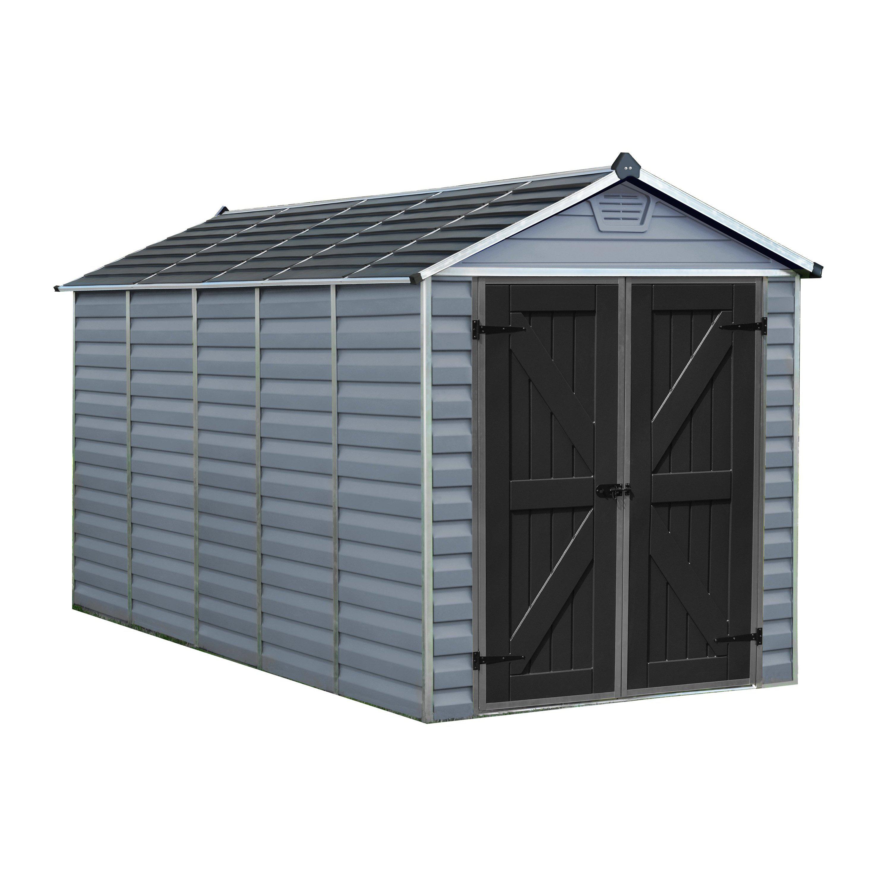 SkyLight 6x12 Storage Shed-Gray – The Shed Warehouse